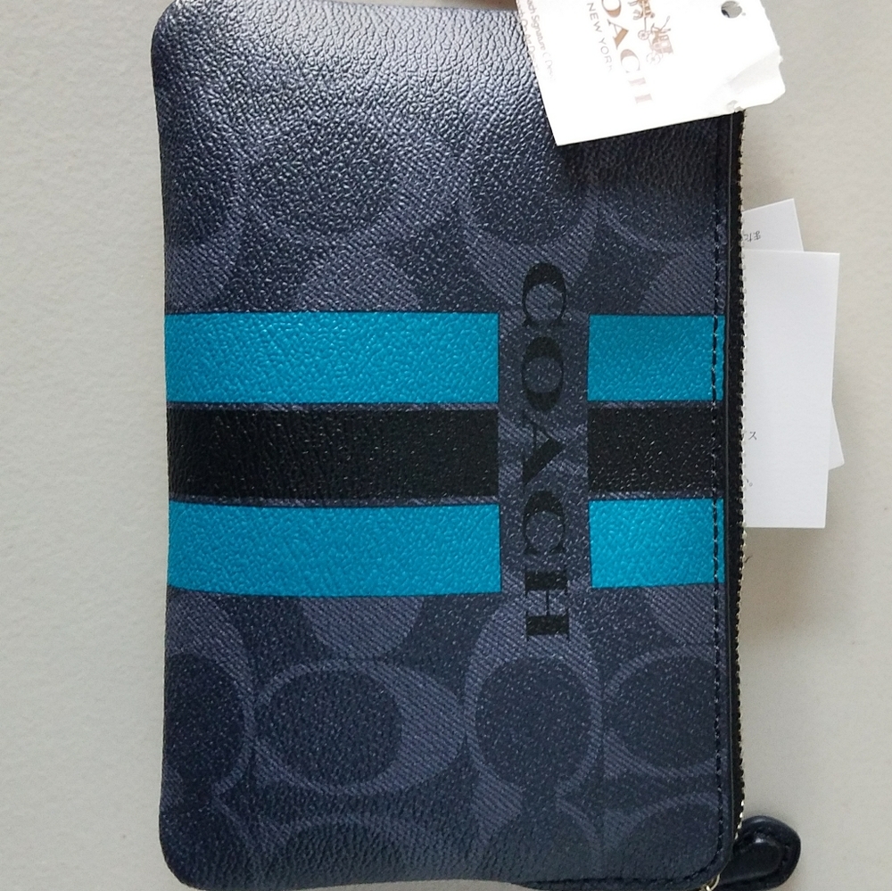 Coach leather wristlet